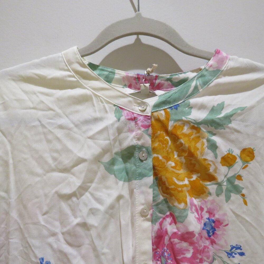Z SUPPLY Clarisa Floral Shirt Top Medium Boho Spring Flowy Summer Vacation - Picture 5 of 15